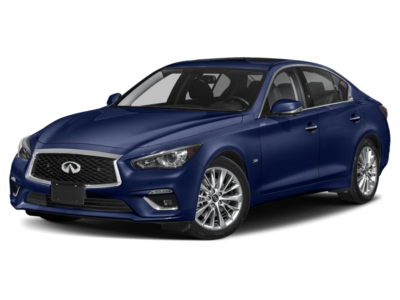 2021 INFINITI Q50 3.0t LUXE - Front 3/4, facing to the left