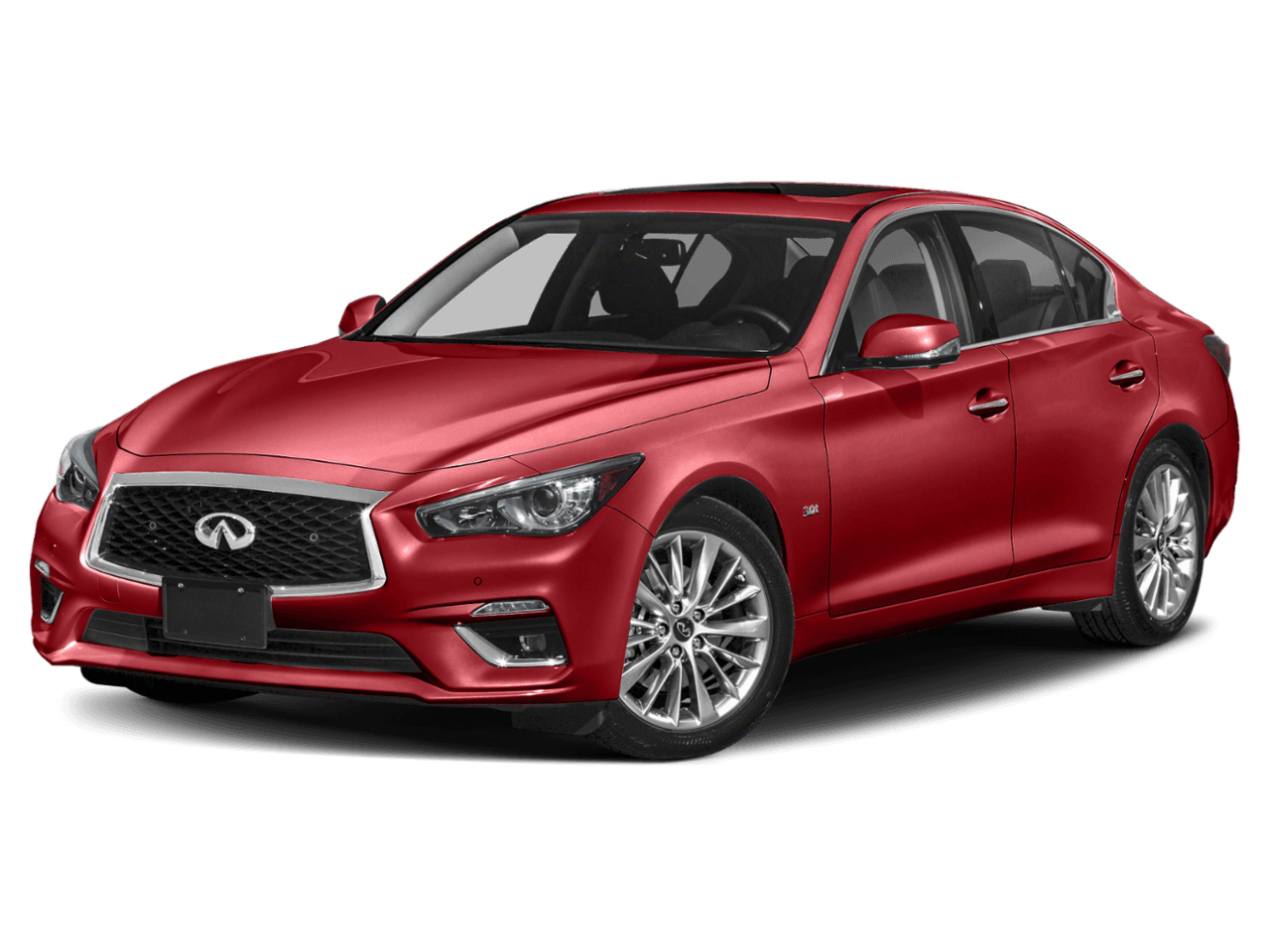 2021 INFINITI Q50 3.0t LUXE - Front 3/4, facing to the left