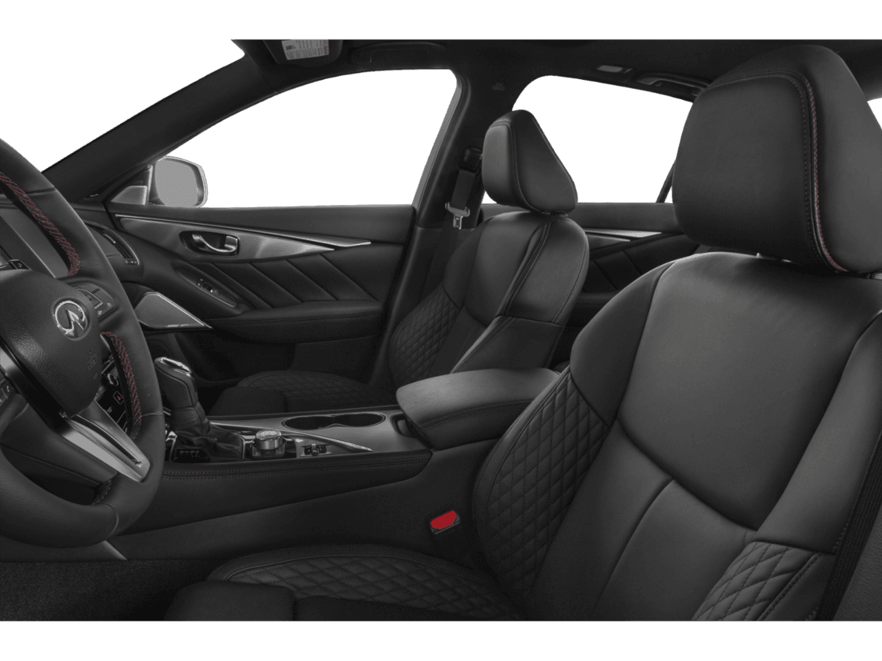 2021 INFINITI Q50 RED SPORT 400 - Interior Driver's Side with Door Open, Front Seat Feature