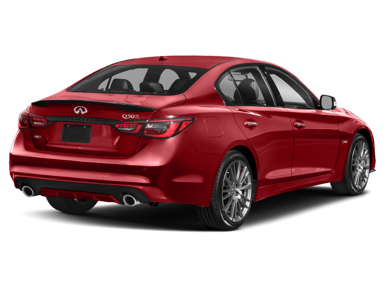 2021 INFINITI Q50 RED SPORT 400 - Rear 3/4, facing to the right