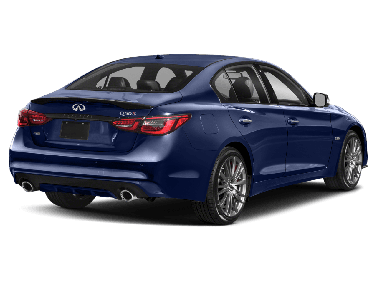 2021 INFINITI Q50 3.0t SIGNATURE EDITION - Rear 3/4, facing to the right