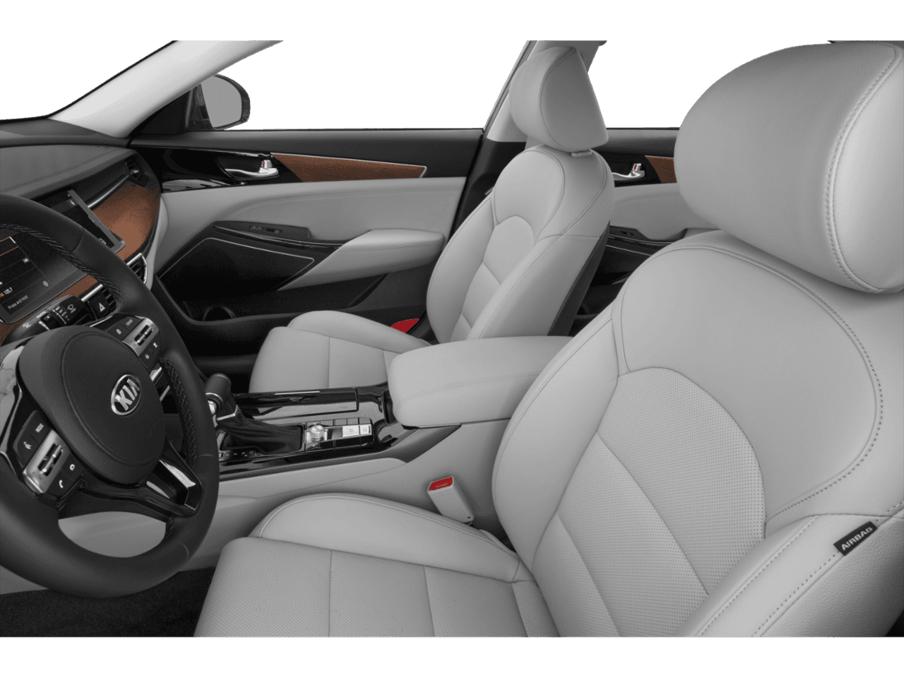 2020 Kia Cadenza Technology - Interior Driver's Side with Door Open, Front Seat Feature