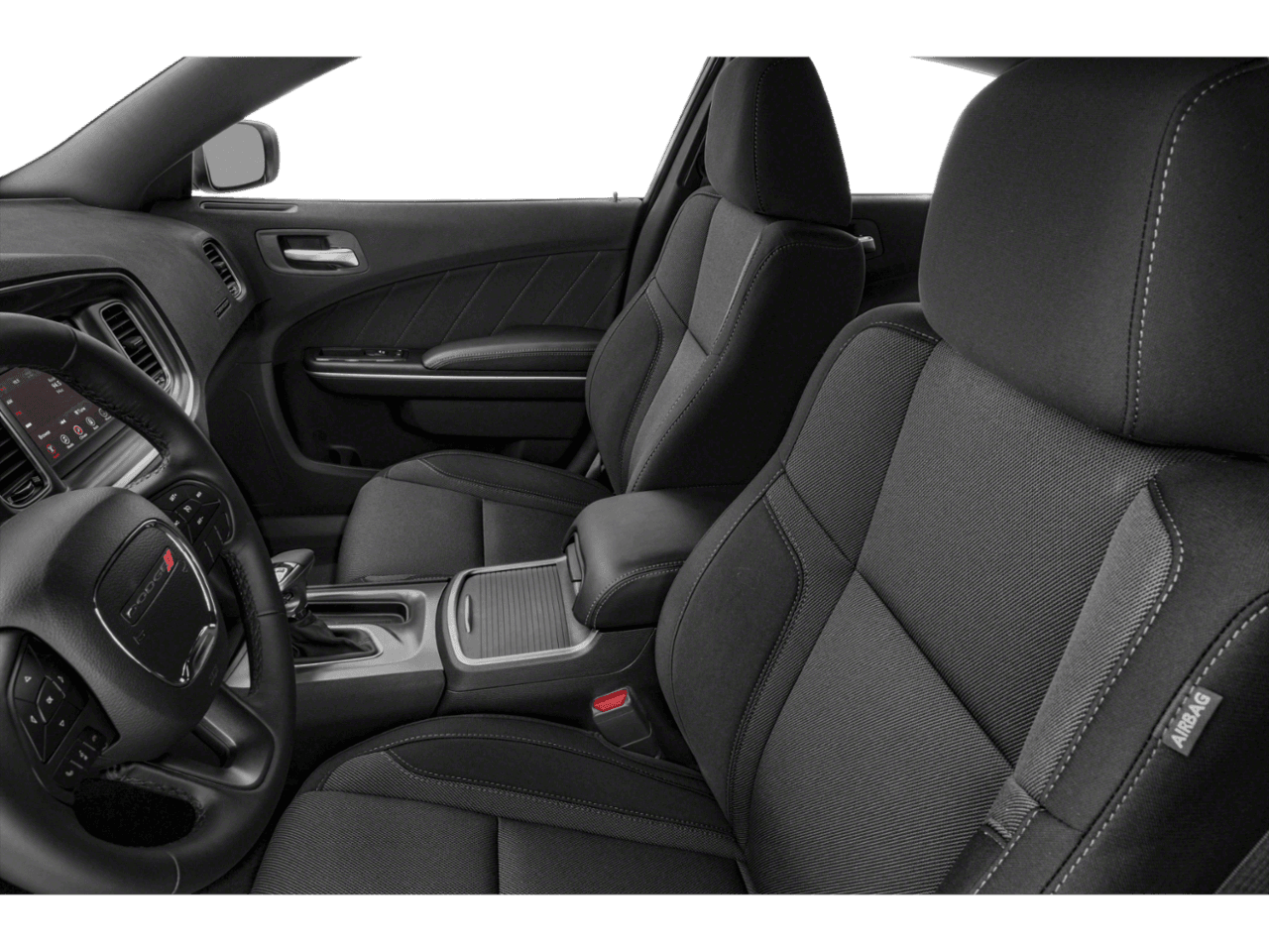 2021 Dodge Charger SXT - Interior Driver's Side with Door Open, Front Seat Feature