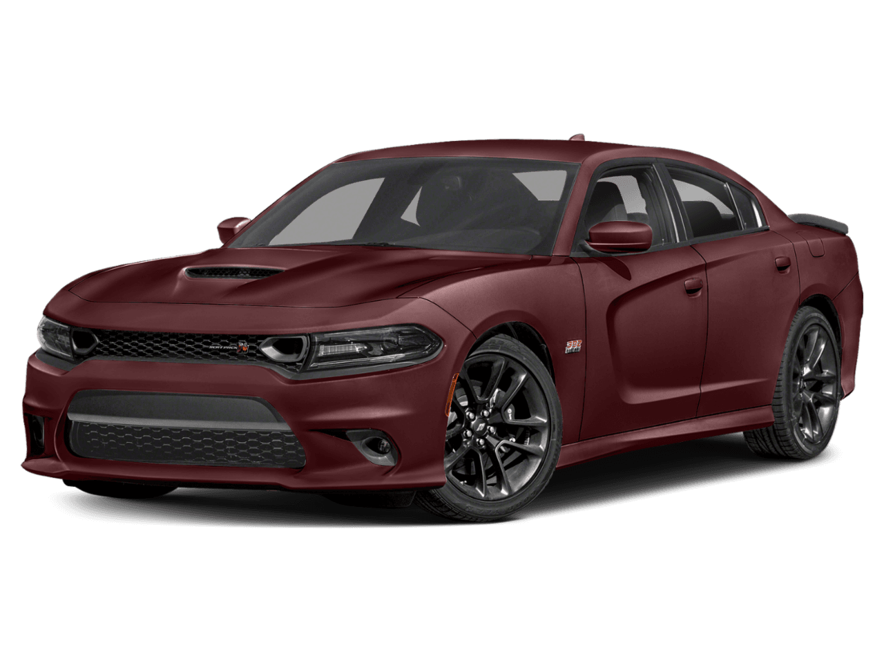2021 Dodge Charger Scat Pack - Front 3/4, facing to the left