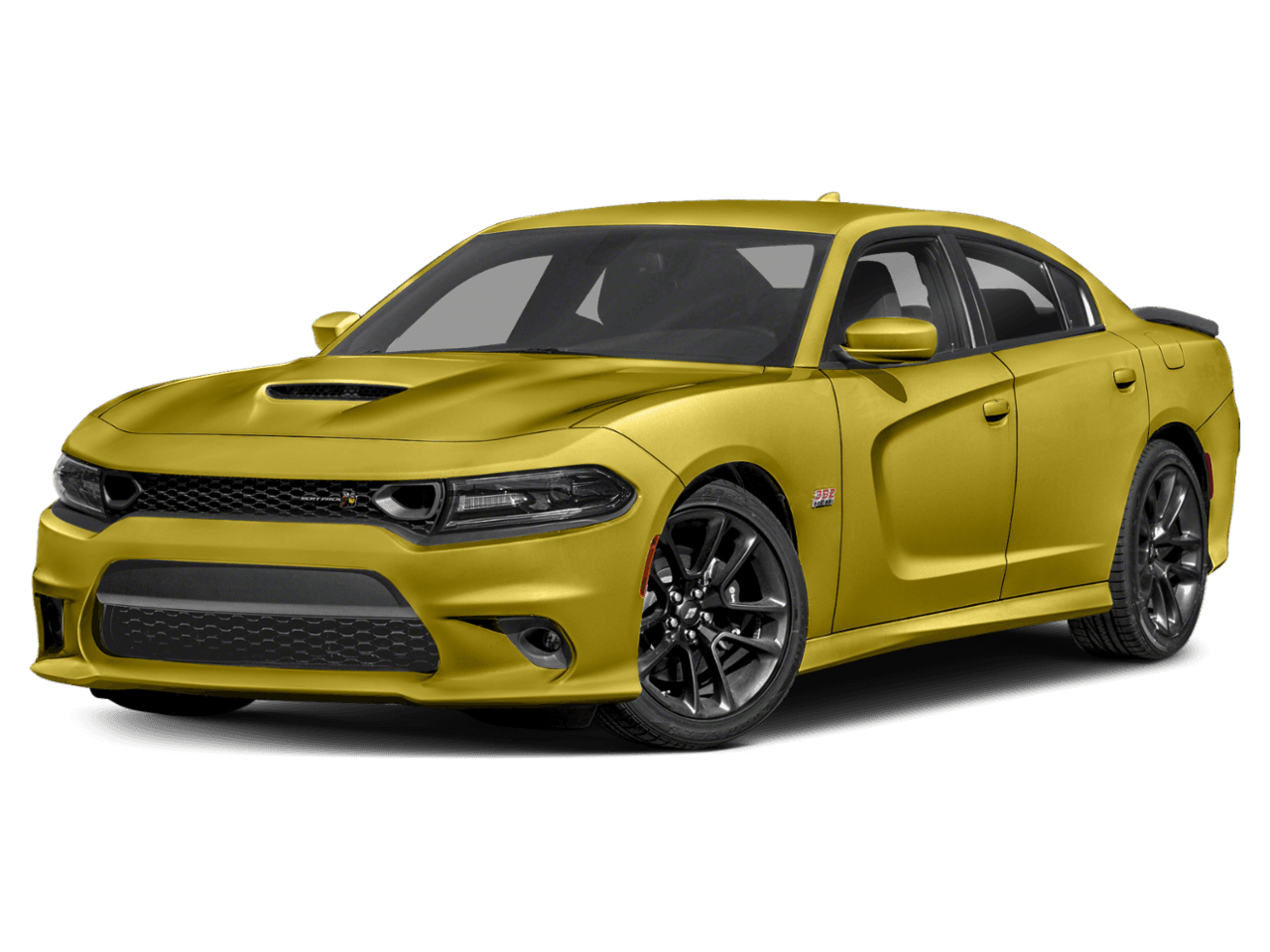 2021 Dodge Charger Scat Pack - Front 3/4, facing to the left