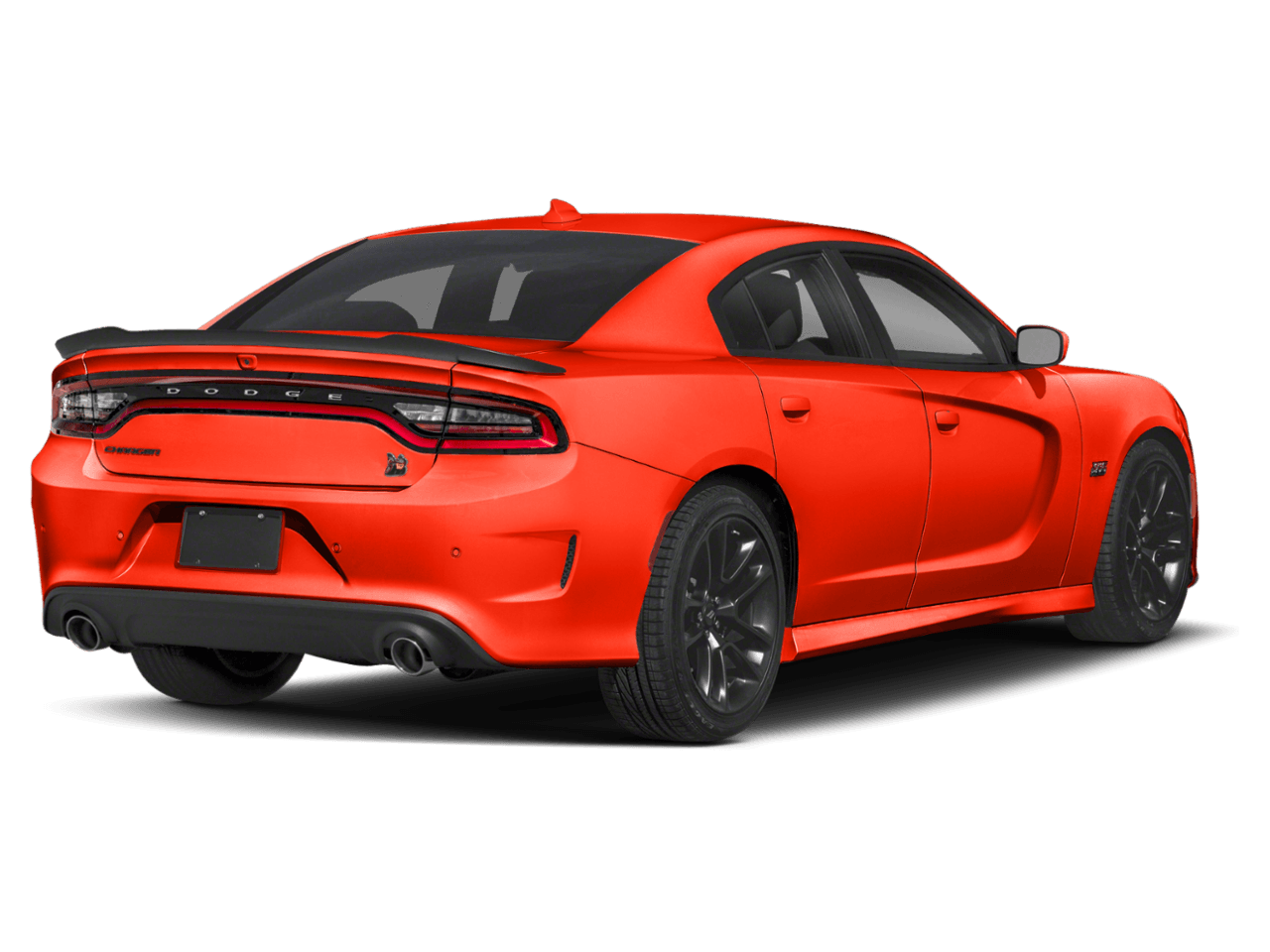 2021 Dodge Charger Scat Pack - Rear 3/4, facing to the right