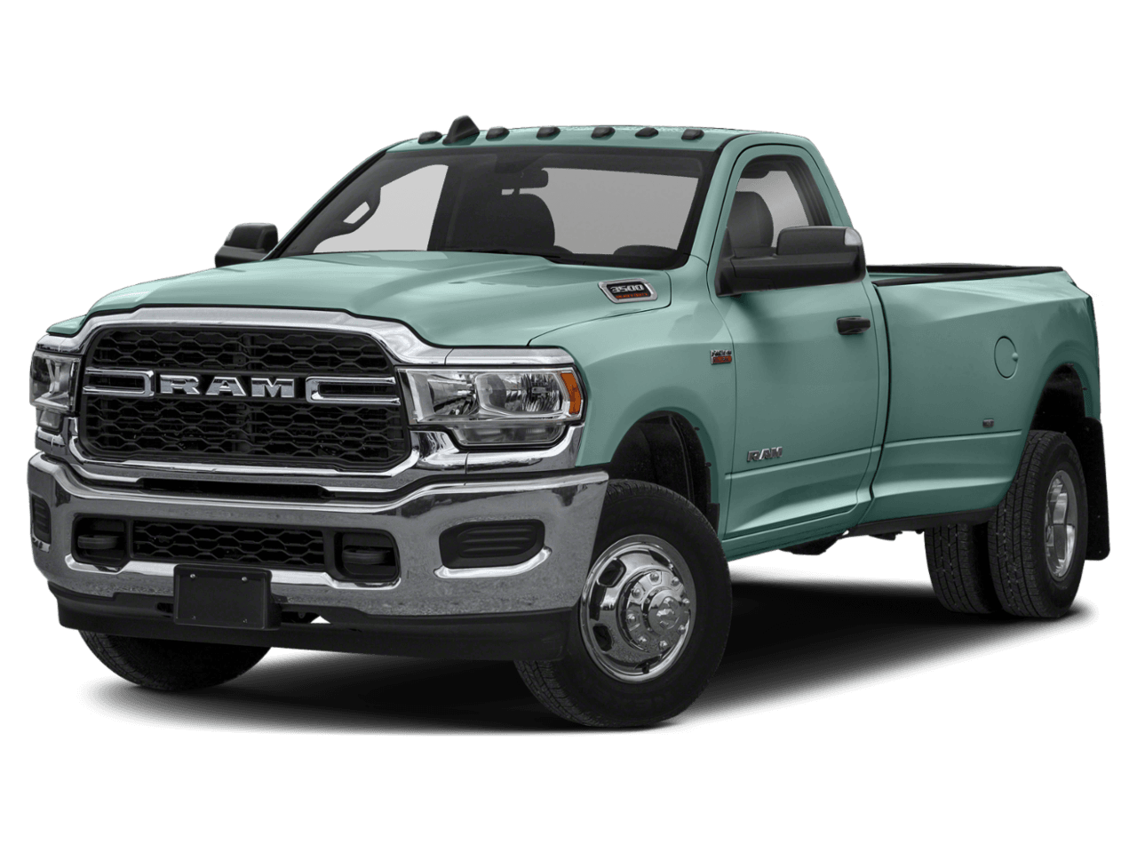 2021 Ram 3500 Big Horn - Front 3/4, facing to the left