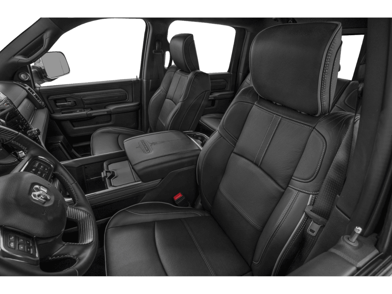 2021 Ram 3500 Limited - Interior Driver's Side with Door Open, Front Seat Feature