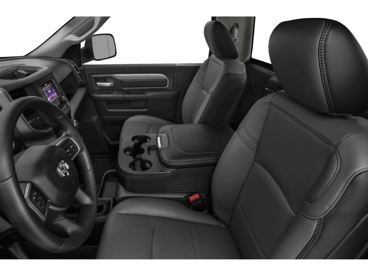 2021 Ram 3500 Lone Star - Interior Driver's Side with Door Open, Front Seat Feature