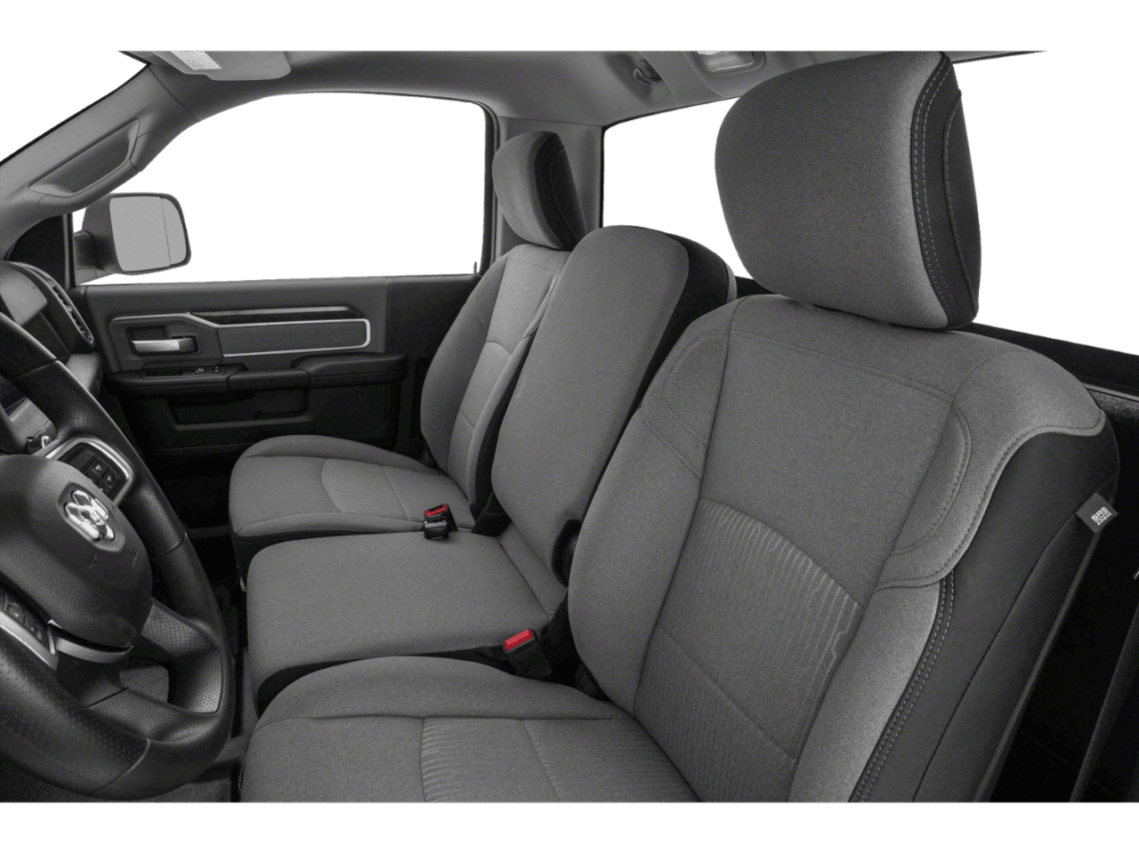 2021 Ram 2500 Big Horn - Interior Driver's Side with Door Open, Front Seat Feature