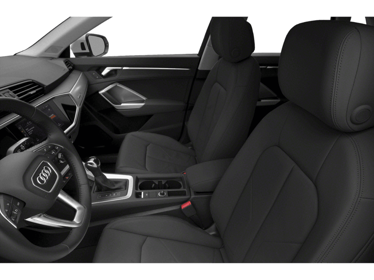 2021 Audi Q3 S line Premium - Interior Driver's Side with Door Open, Front Seat Feature