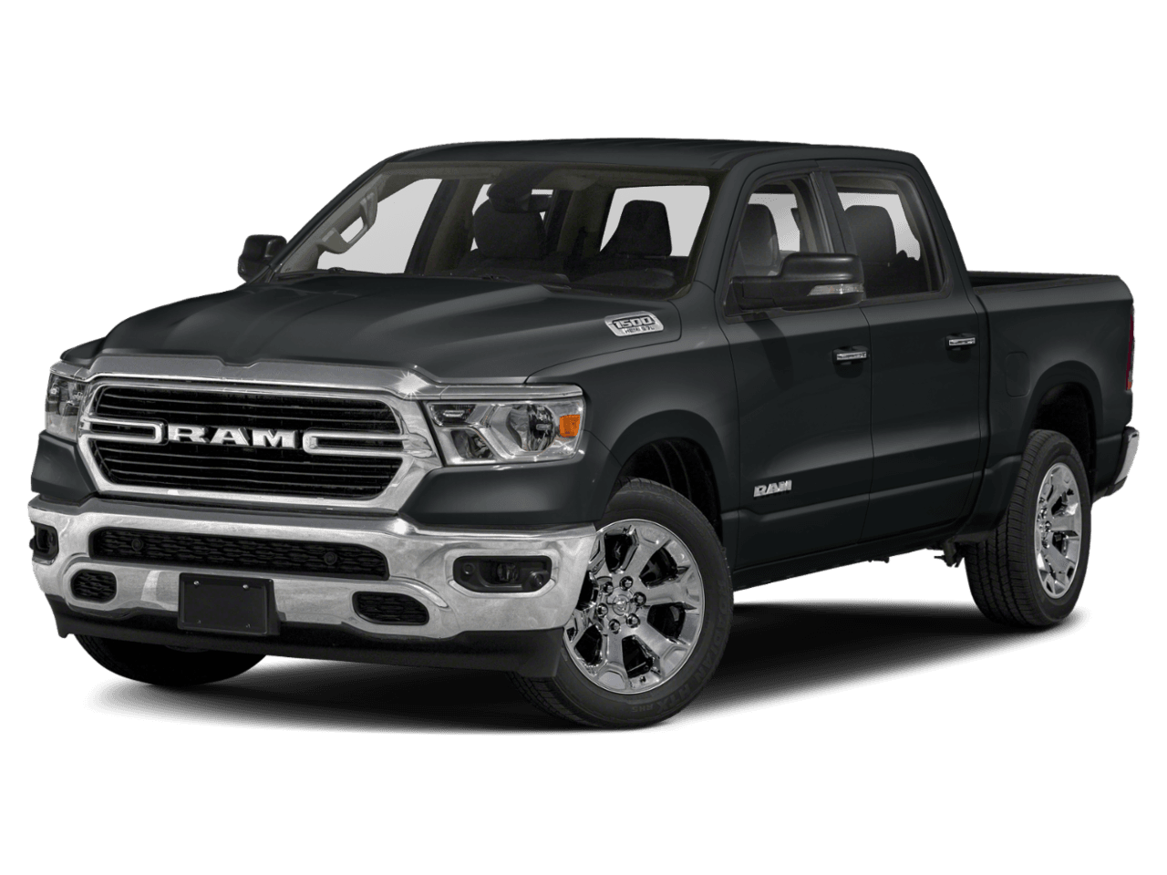 2021 Ram 1500 Big Horn - Front 3/4, facing to the left