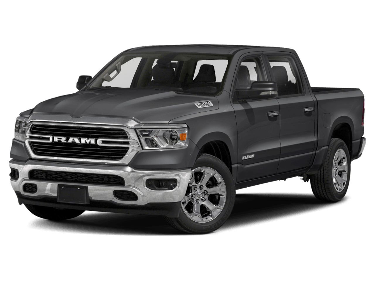 2021 Ram 1500 Big Horn - Front 3/4, facing to the left