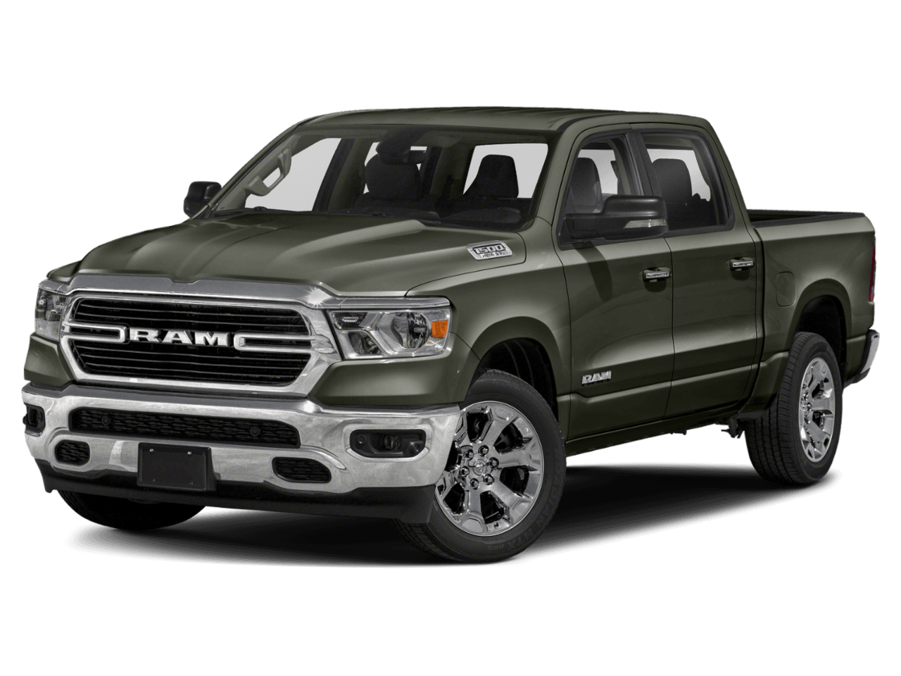 2021 Ram 1500 Big Horn - Front 3/4, facing to the left