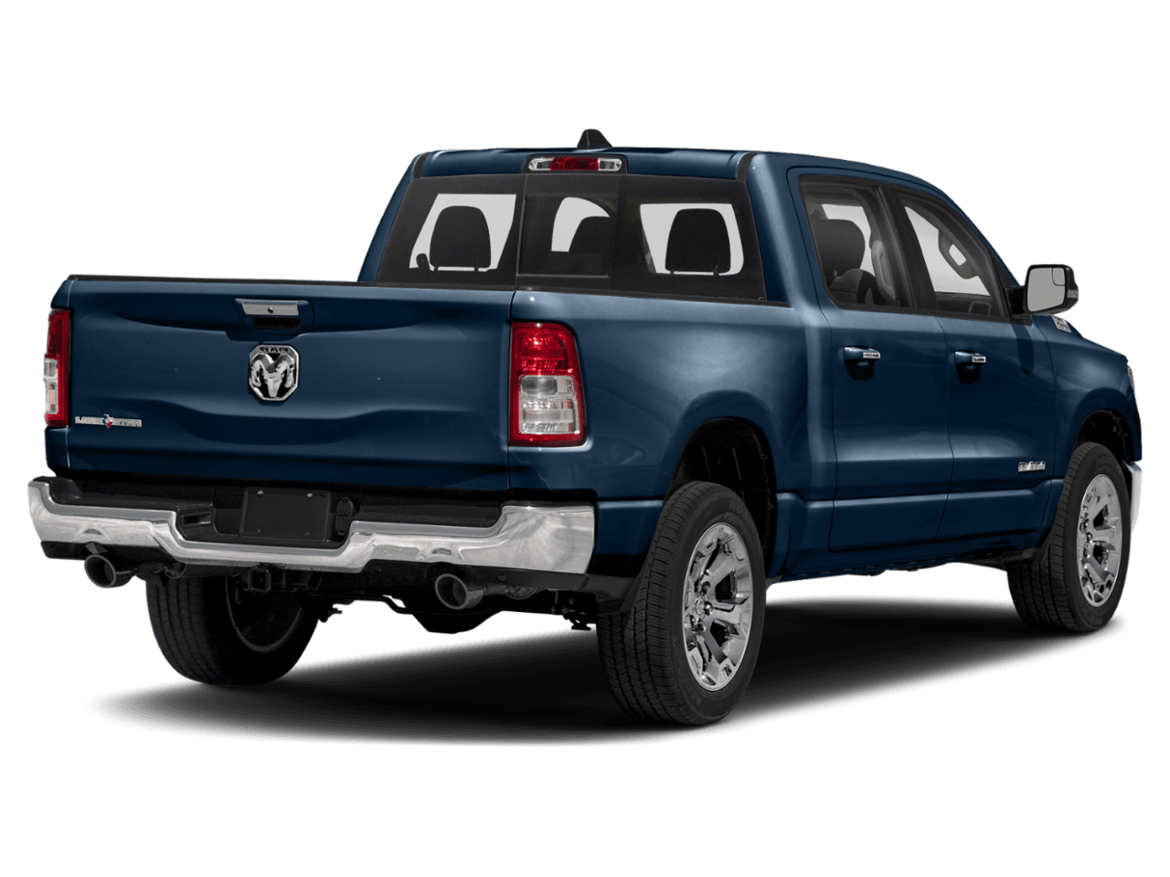 2021 Ram 1500 Big Horn - Rear 3/4, facing to the right