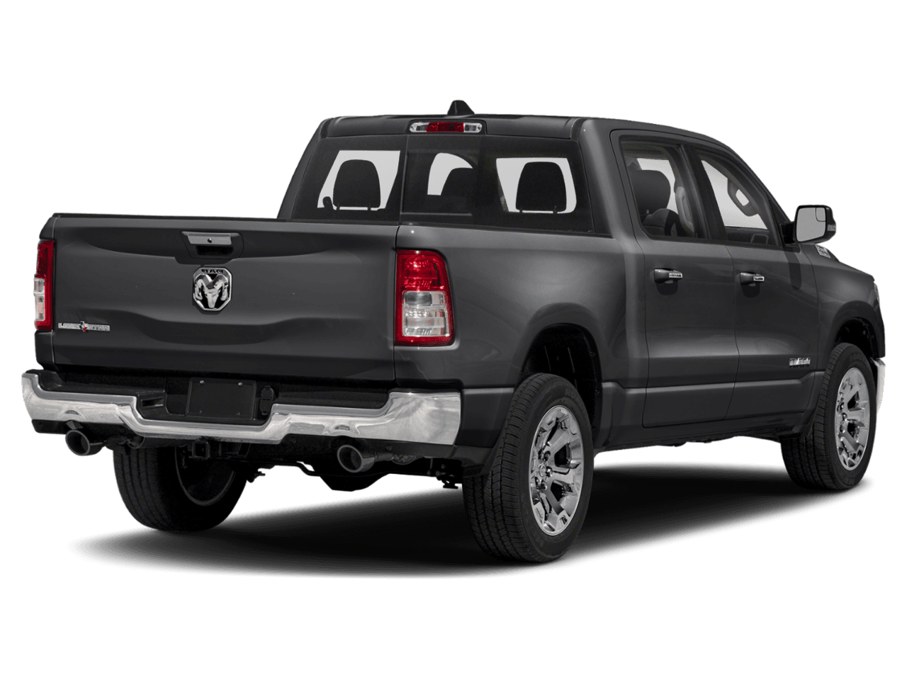 2021 Ram 1500 Big Horn - Rear 3/4, facing to the right