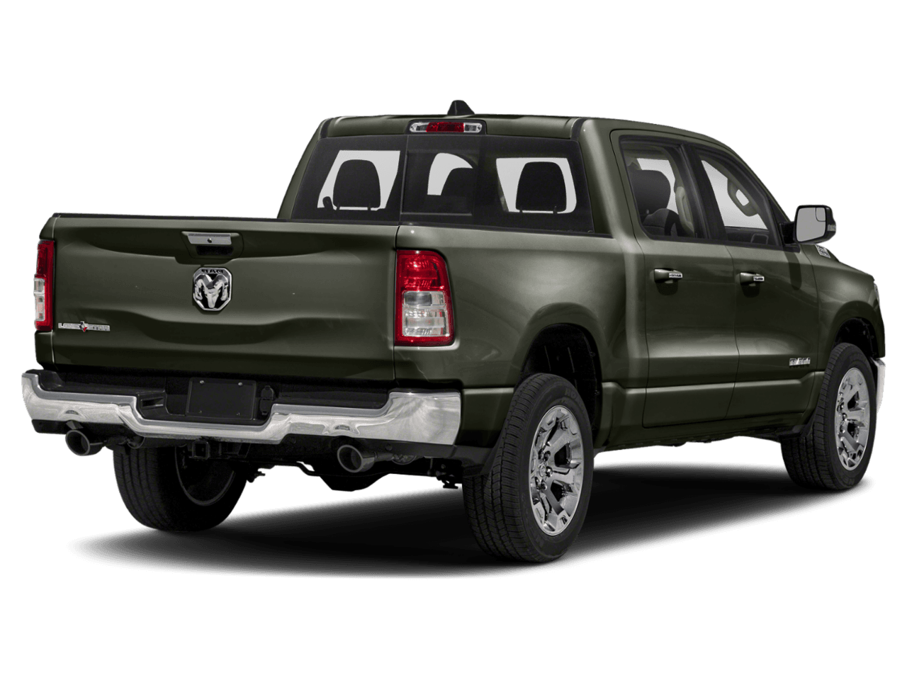 2021 Ram 1500 Lone Star - Rear 3/4, facing to the right