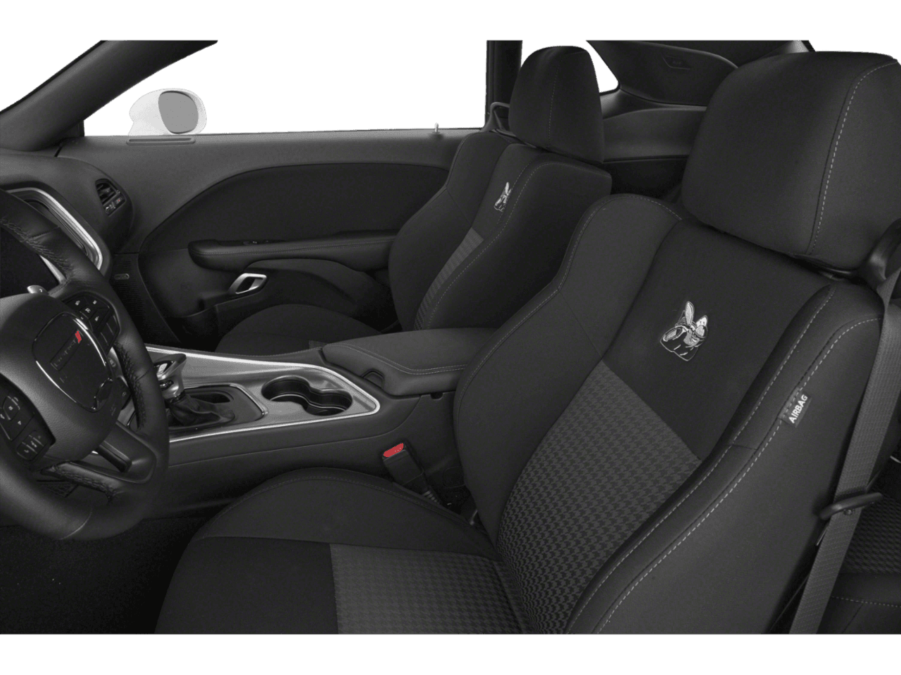 2021 Dodge Challenger R/T Scat Pack - Interior Driver's Side with Door Open, Front Seat Feature