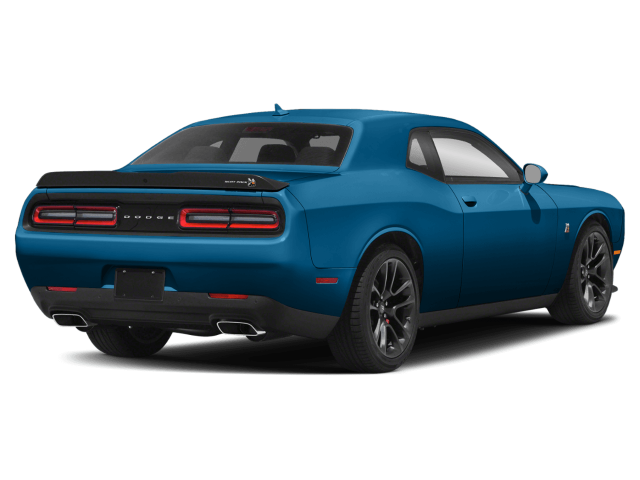2021 Dodge Challenger R/T Scat Pack - Rear 3/4, facing to the right