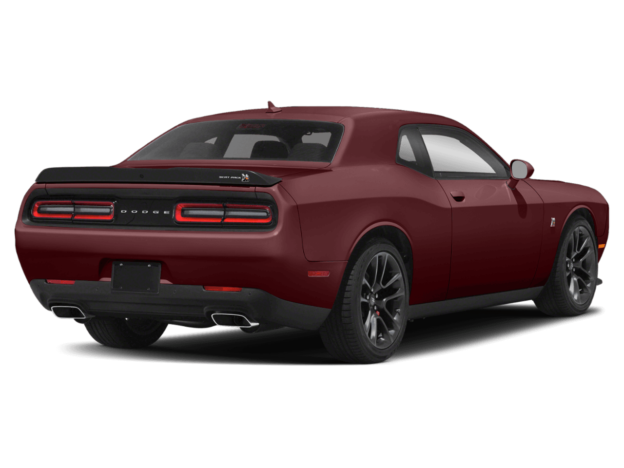 2021 Dodge Challenger R/T Scat Pack - Rear 3/4, facing to the right