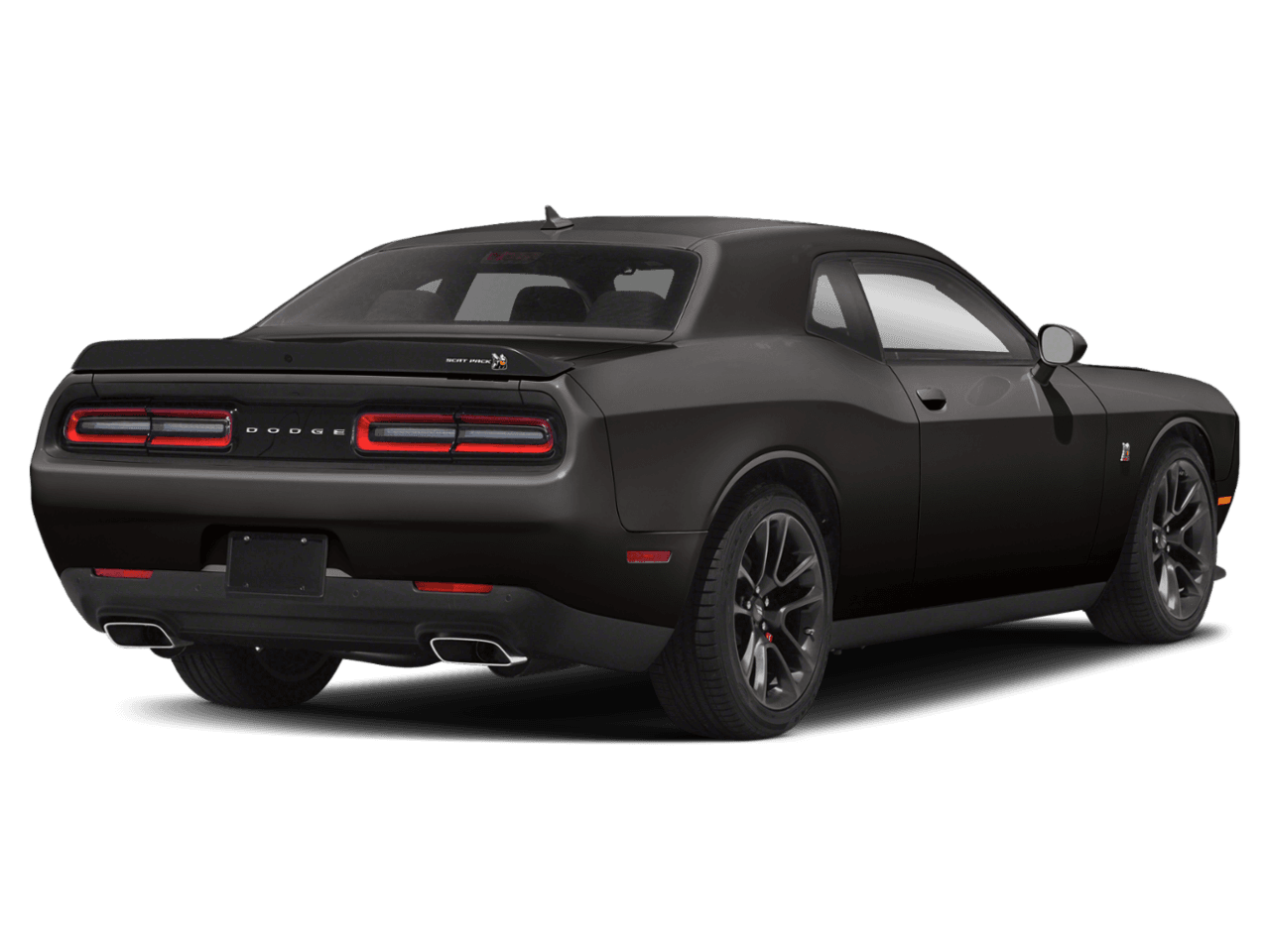 2021 Dodge Challenger R/T Scat Pack - Rear 3/4, facing to the right