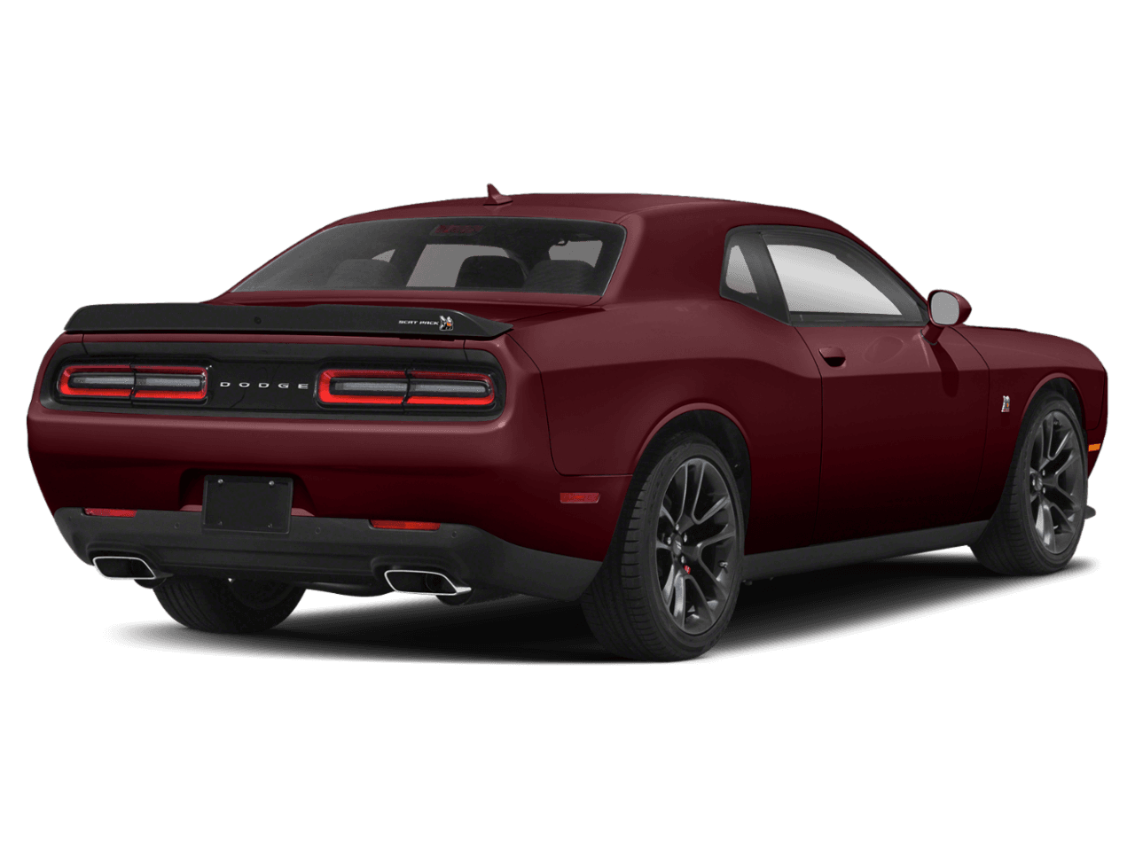 2021 Dodge Challenger R/T Scat Pack - Rear 3/4, facing to the right