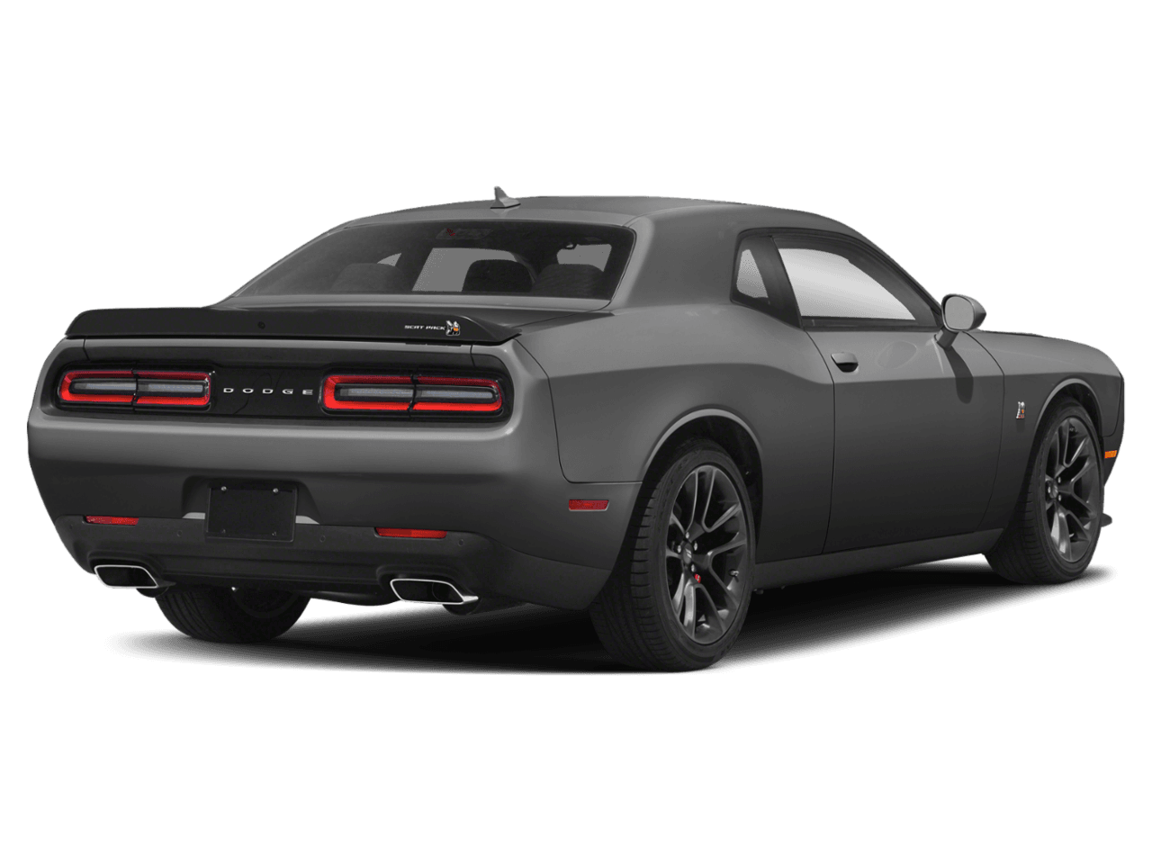 2021 Dodge Challenger R/T Scat Pack - Rear 3/4, facing to the right