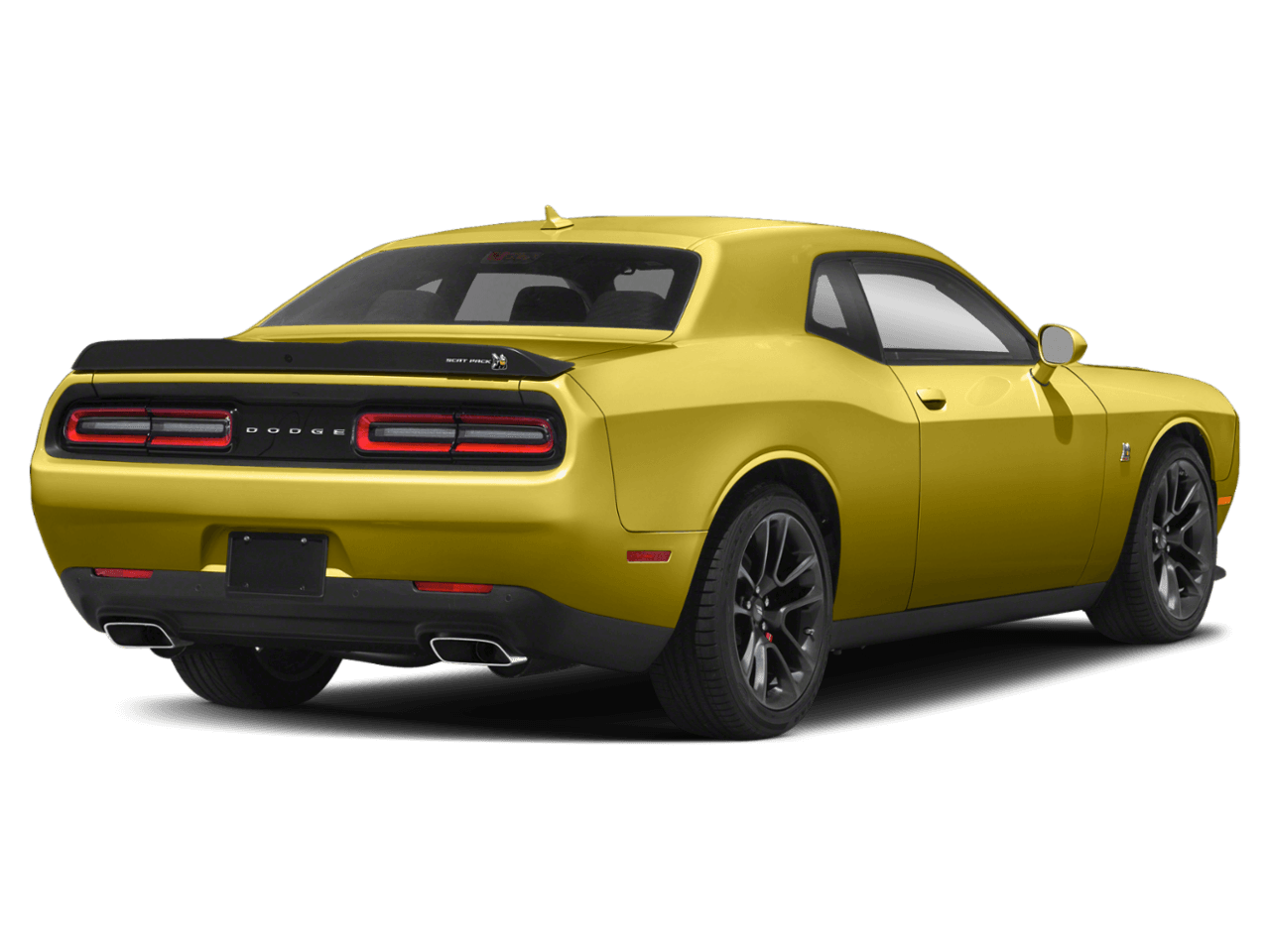 2021 Dodge Challenger R/T Scat Pack - Rear 3/4, facing to the right