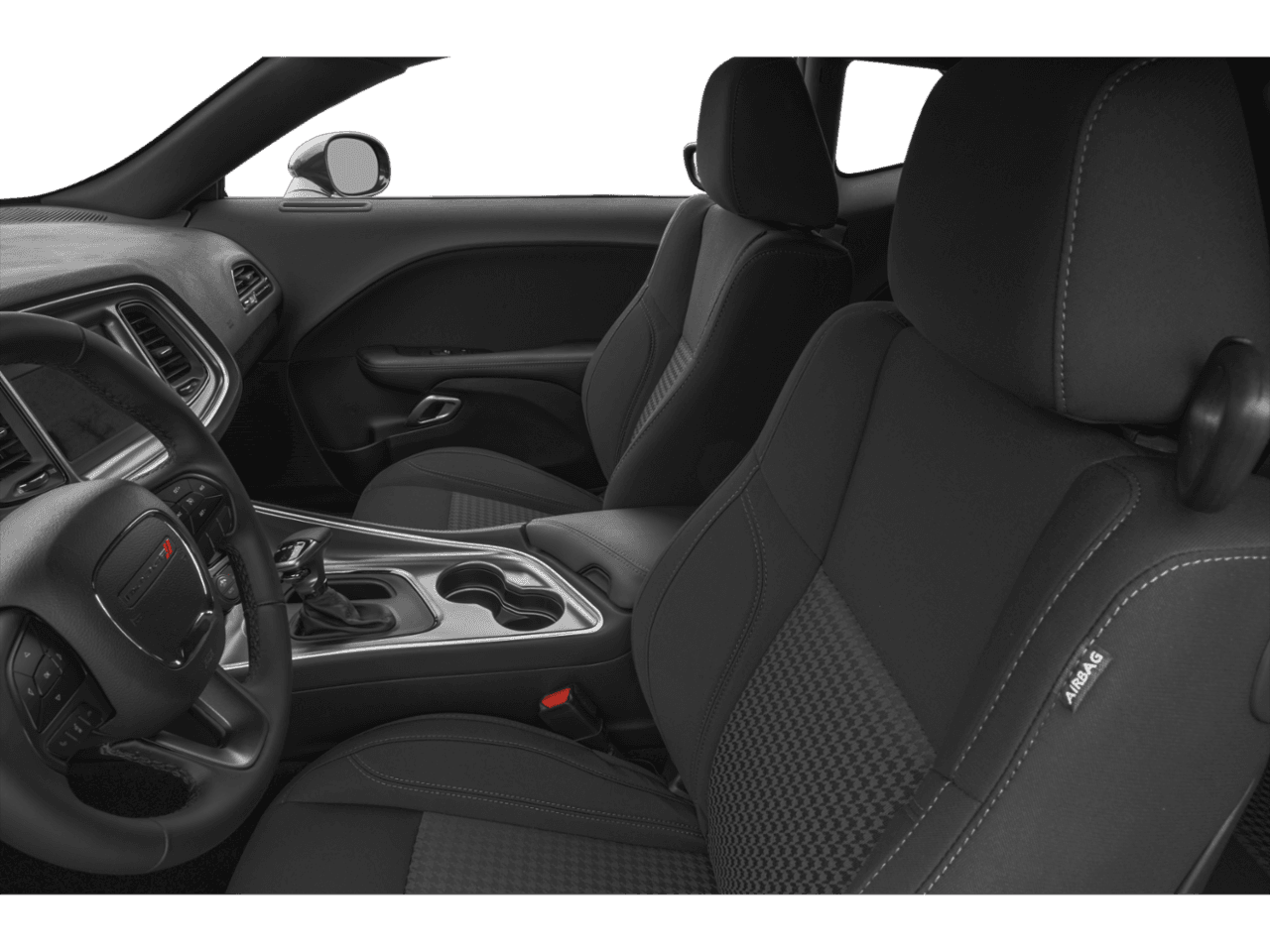 2021 Dodge Challenger SXT - Interior Driver's Side with Door Open, Front Seat Feature