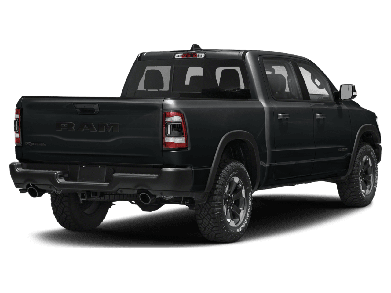 2021 Ram 1500 Rebel - Rear 3/4, facing to the right