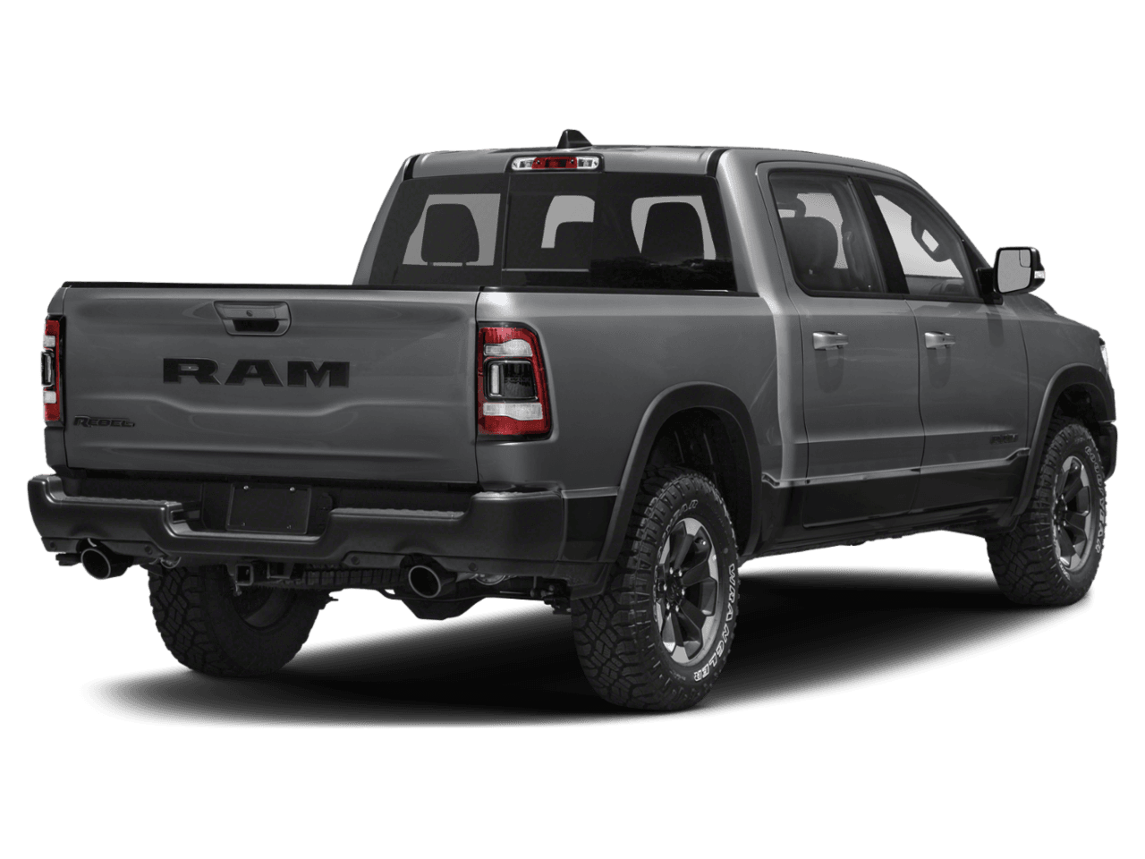 2021 Ram 1500 Rebel - Rear 3/4, facing to the right