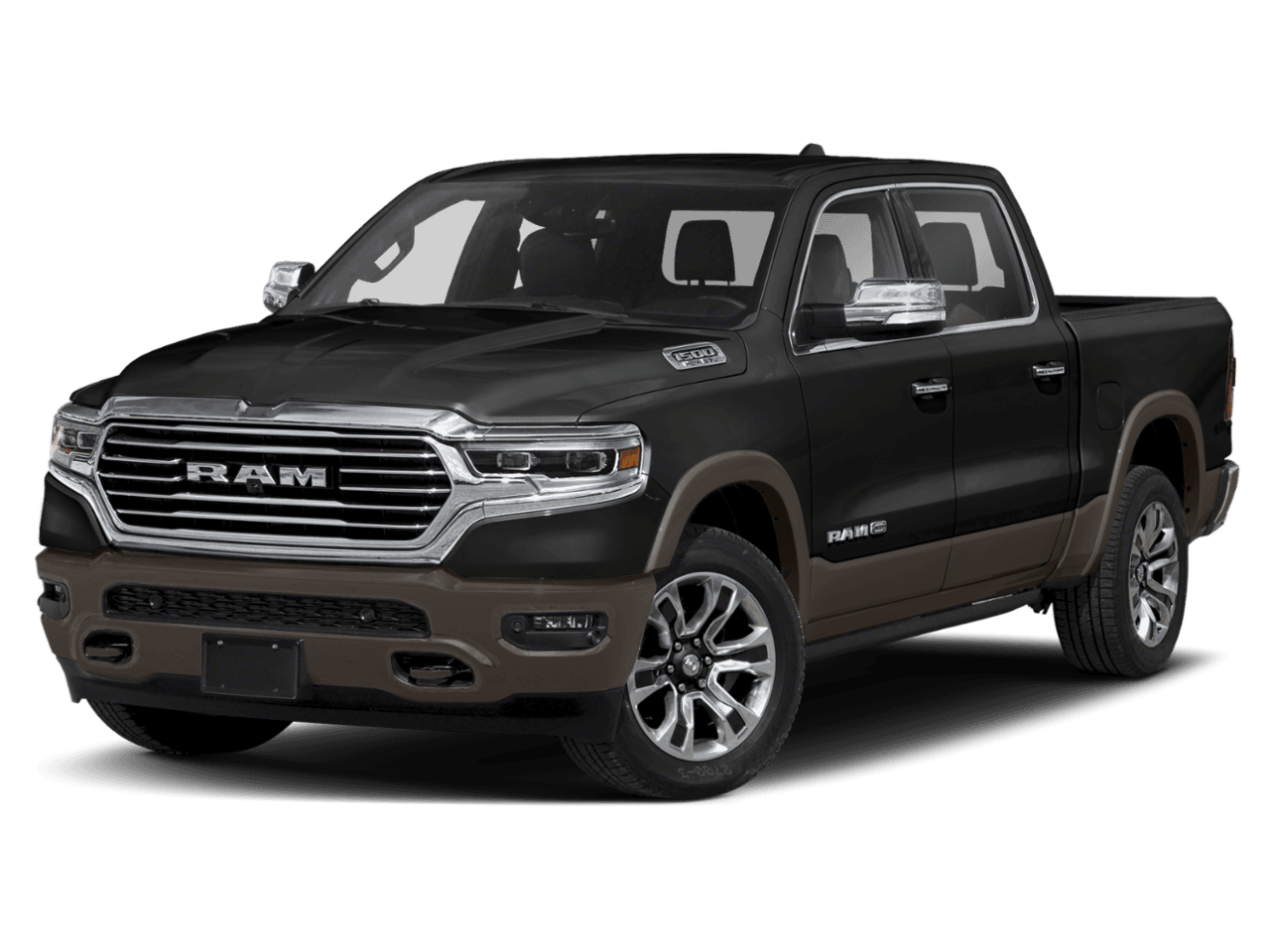 2021 Ram 1500 Longhorn - Front 3/4, facing to the left