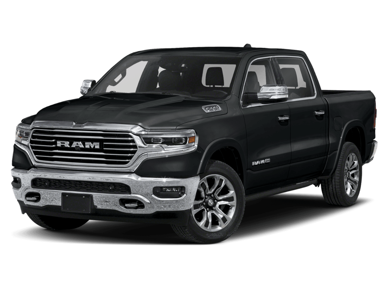 2021 Ram 1500 Longhorn - Front 3/4, facing to the left