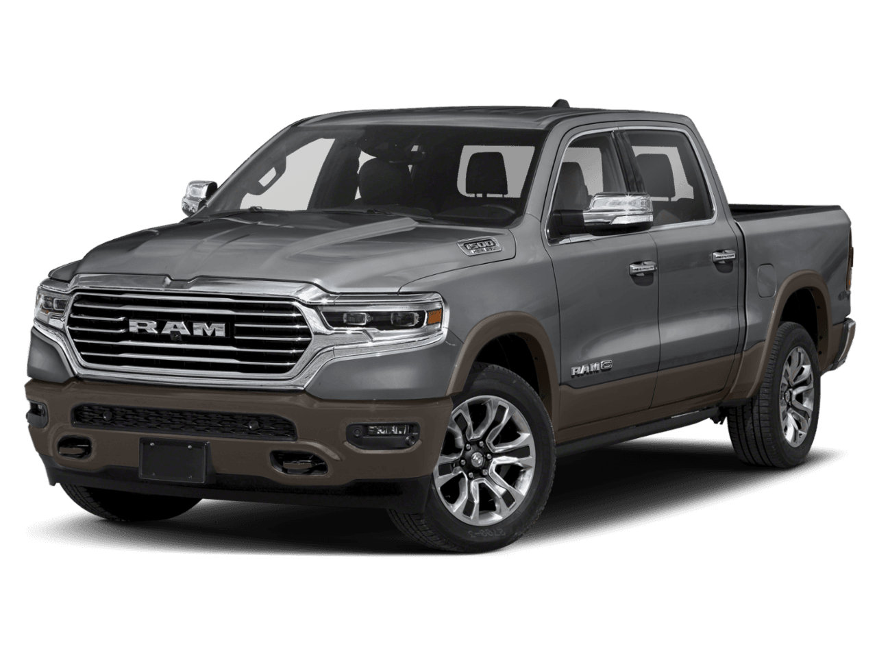 2021 Ram 1500 Longhorn - Front 3/4, facing to the left