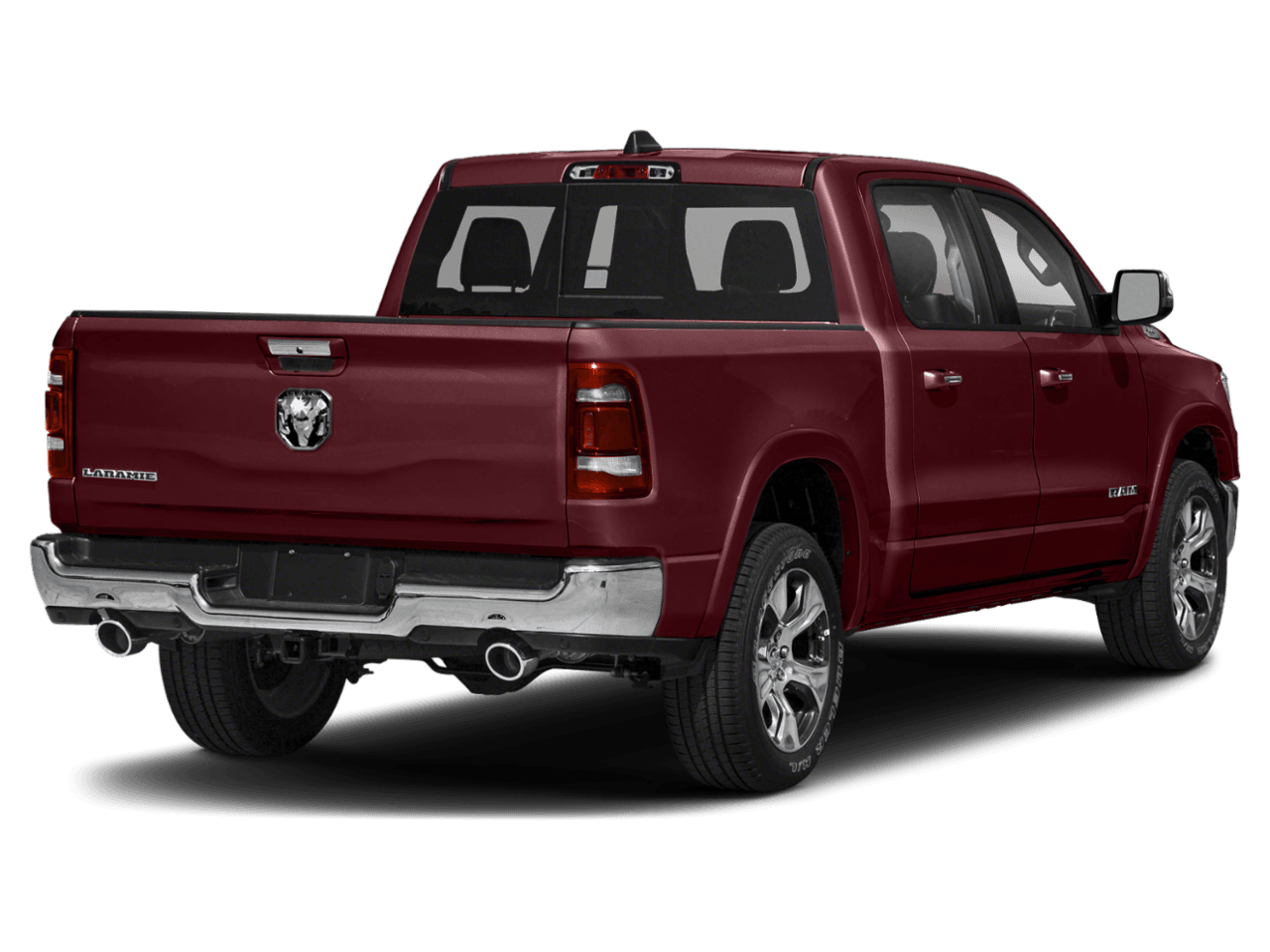 2021 Ram 1500 Laramie - Rear 3/4, facing to the right