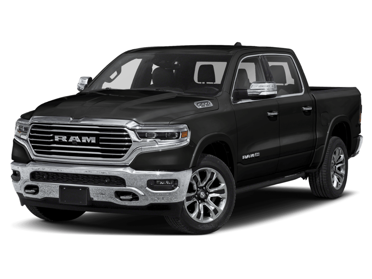 2021 Ram 1500 Longhorn - Front 3/4, facing to the left