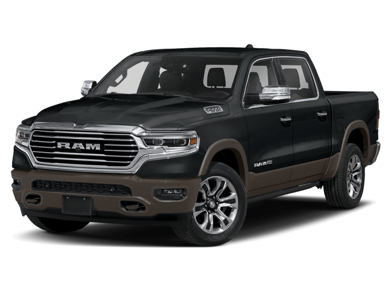 2021 Ram 1500 Longhorn - Front 3/4, facing to the left