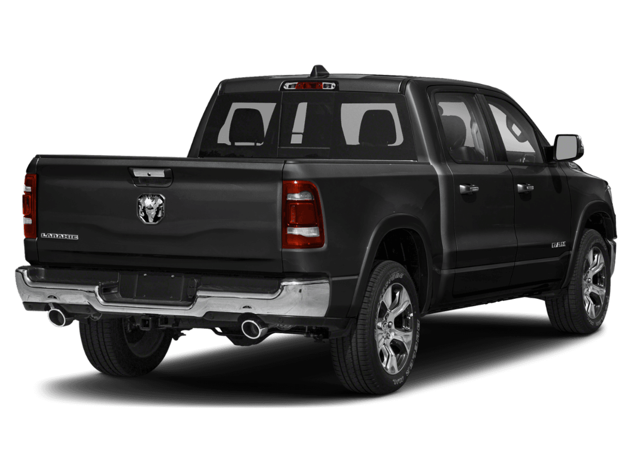 2021 Ram 1500 Laramie - Rear 3/4, facing to the right