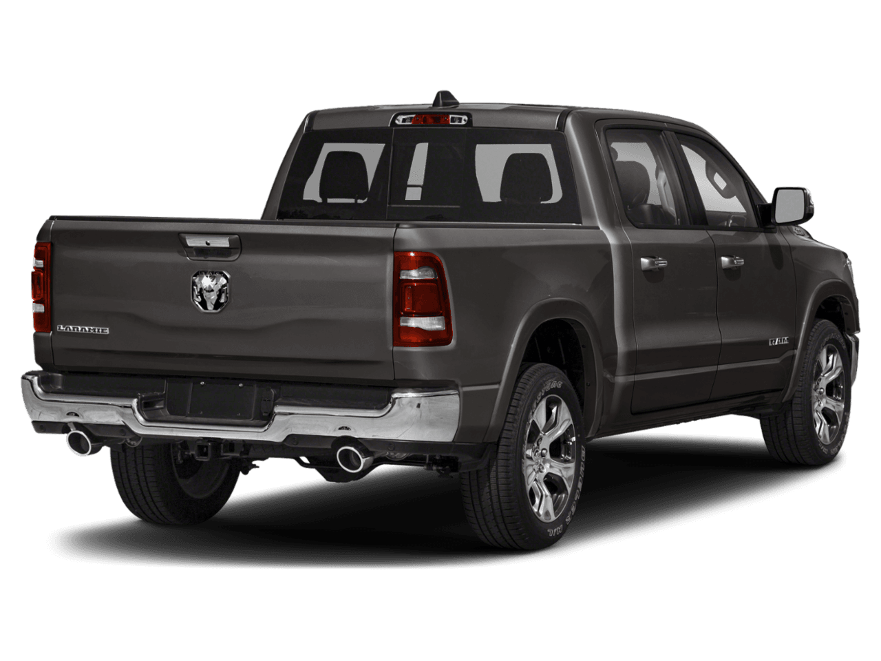 2021 Ram 1500 Laramie - Rear 3/4, facing to the right