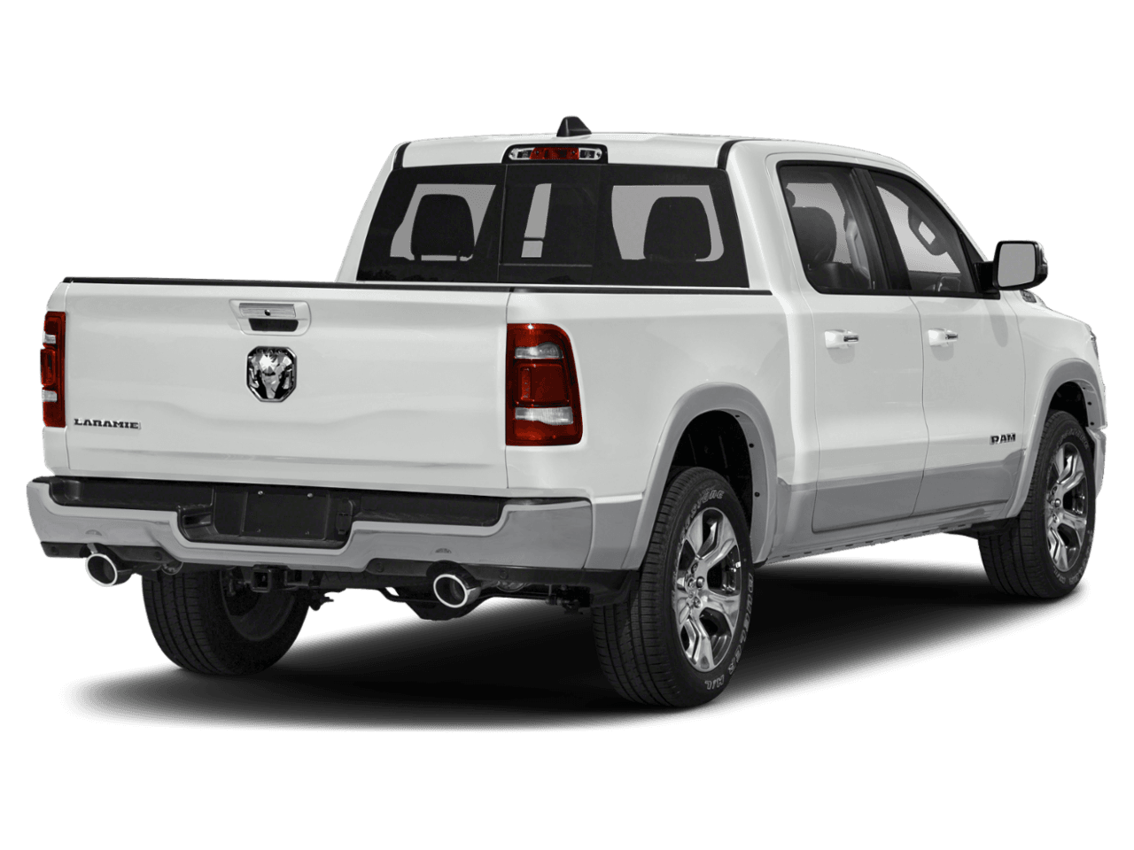 2021 Ram 1500 Laramie - Rear 3/4, facing to the right