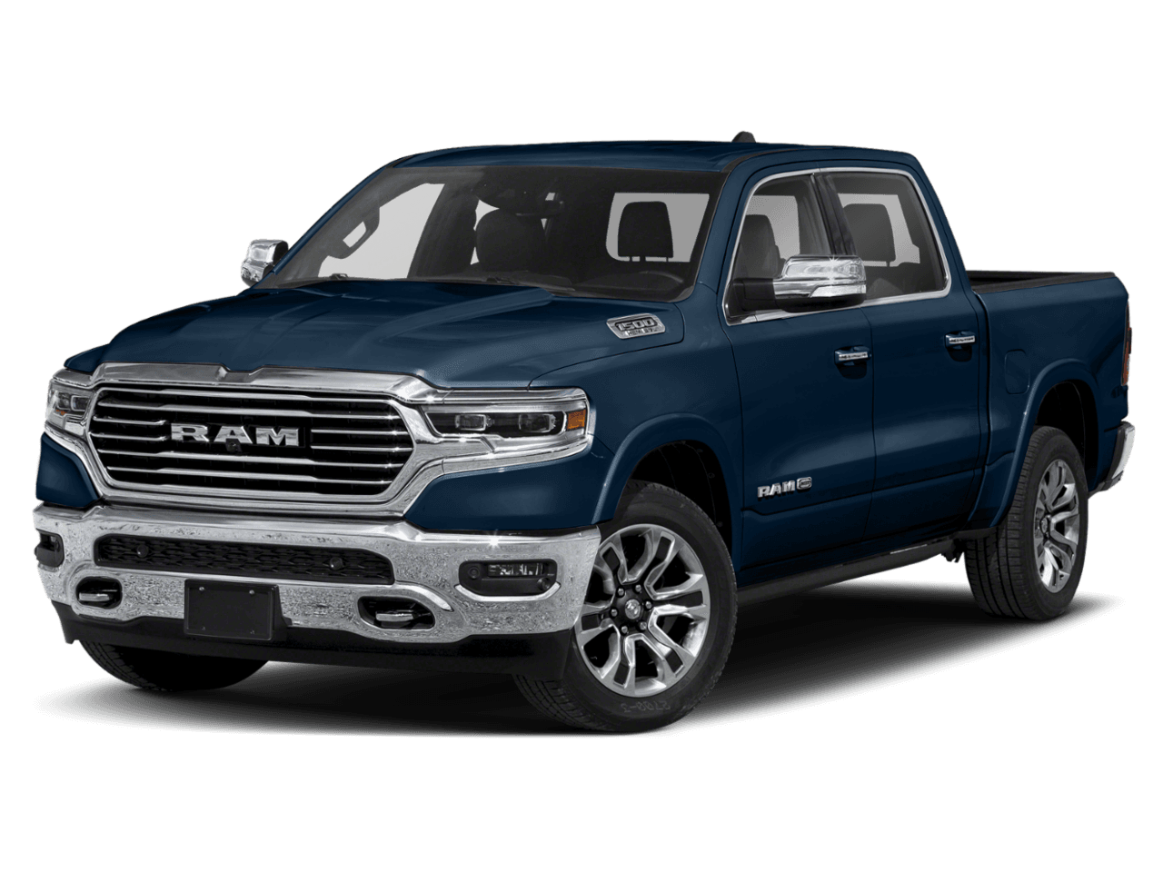 2021 Ram 1500 Longhorn - Front 3/4, facing to the left