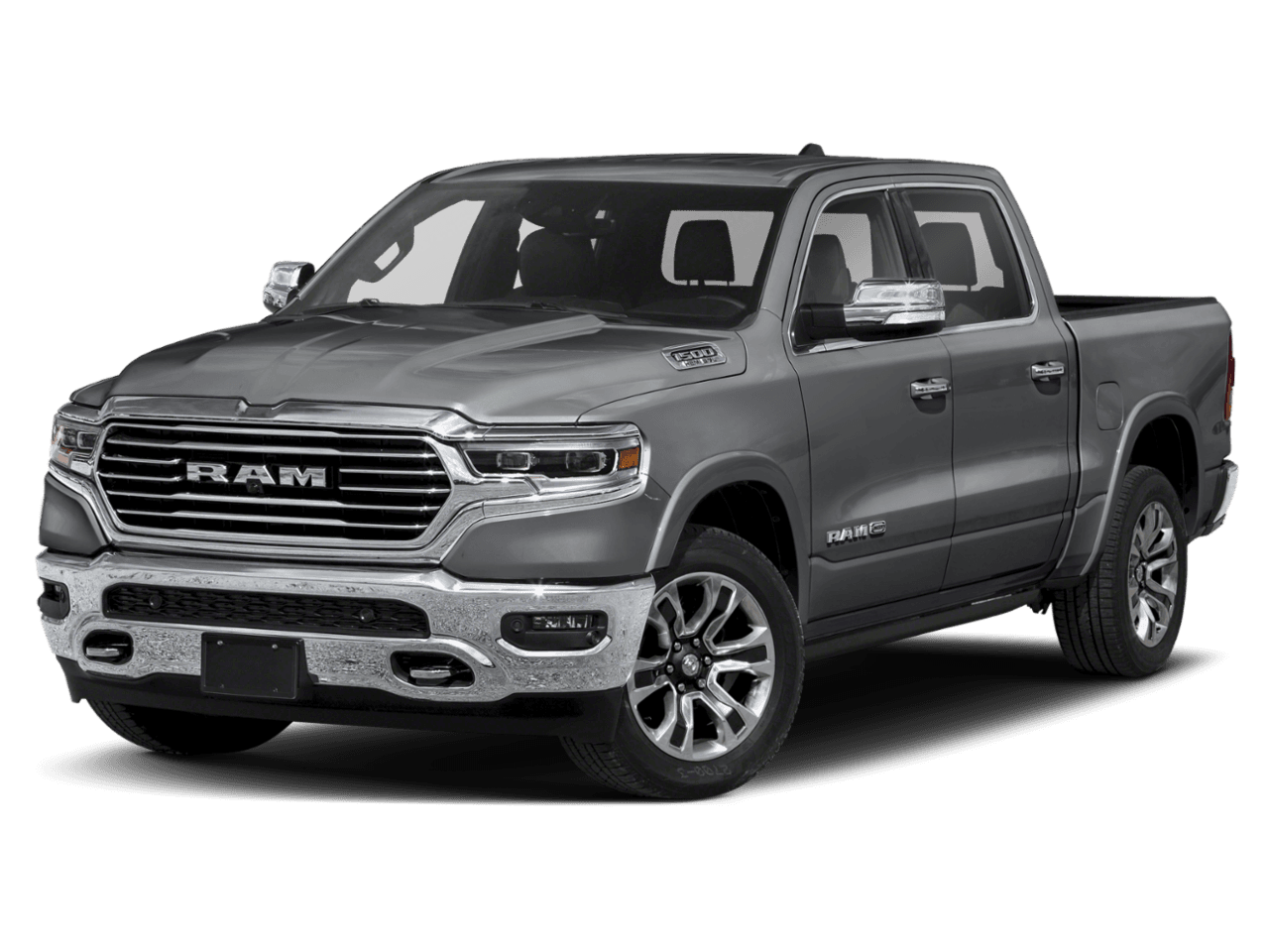 2021 Ram 1500 Longhorn - Front 3/4, facing to the left