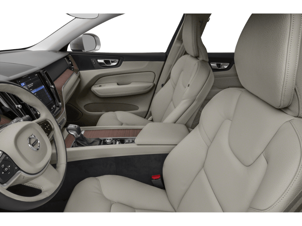 2021 Volvo XC60 Momentum - Interior Driver's Side with Door Open, Front Seat Feature
