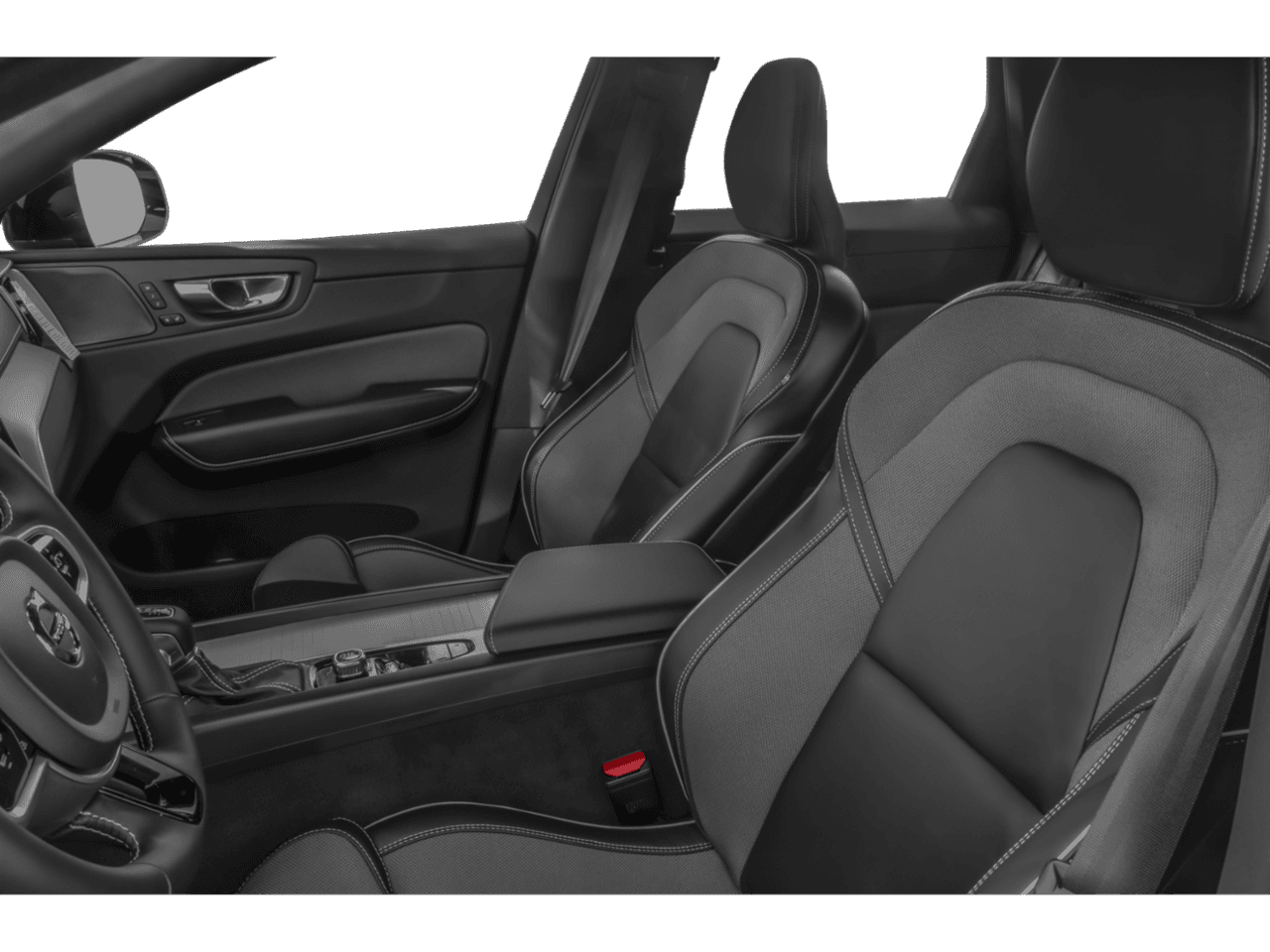 2021 Volvo XC60 R-Design - Interior Driver's Side with Door Open, Front Seat Feature