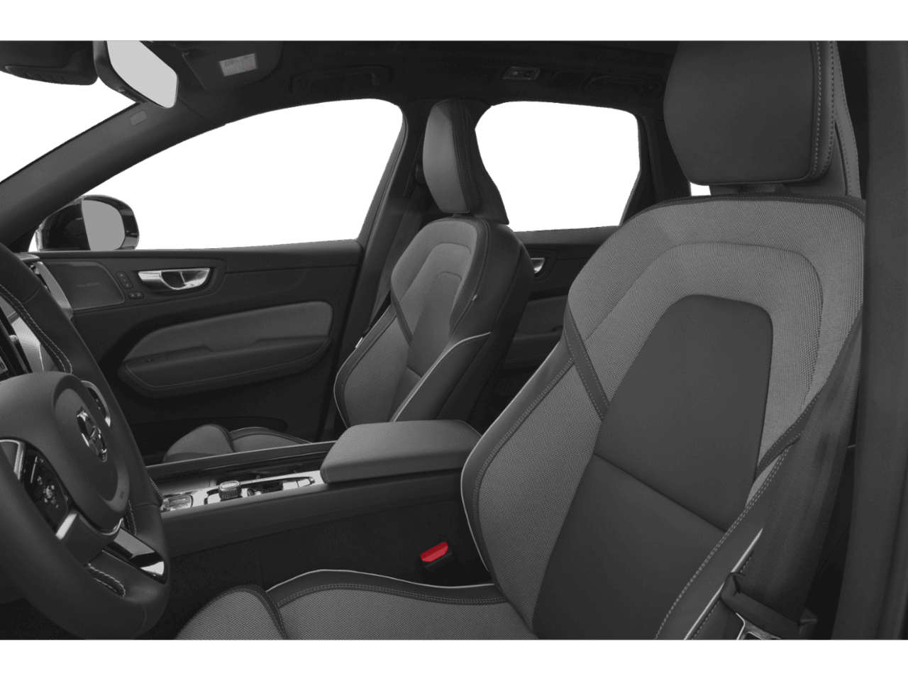 2021 Volvo XC60 R-Design - Interior Driver's Side with Door Open, Front Seat Feature
