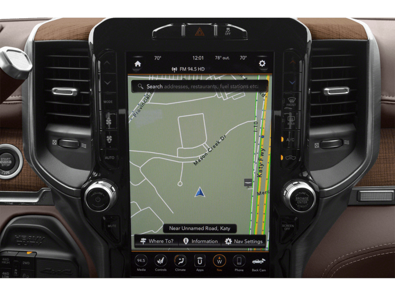 2021 Ram 2500 Longhorn - Interior Navigation System