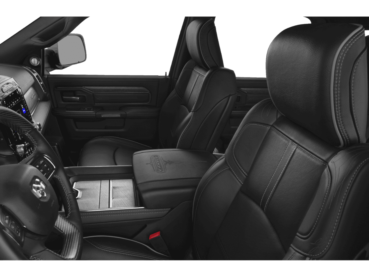 2021 Ram 2500 Limited - Interior Driver's Side with Door Open, Front Seat Feature