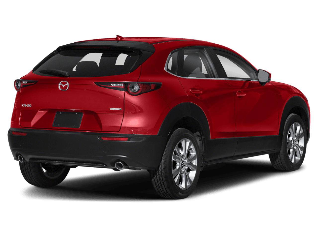 2021 Mazda CX-30 Preferred - Rear 3/4, facing to the right