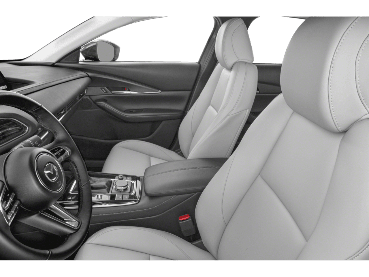 2021 Mazda CX-30 Turbo - Interior Driver's Side with Door Open, Front Seat Feature