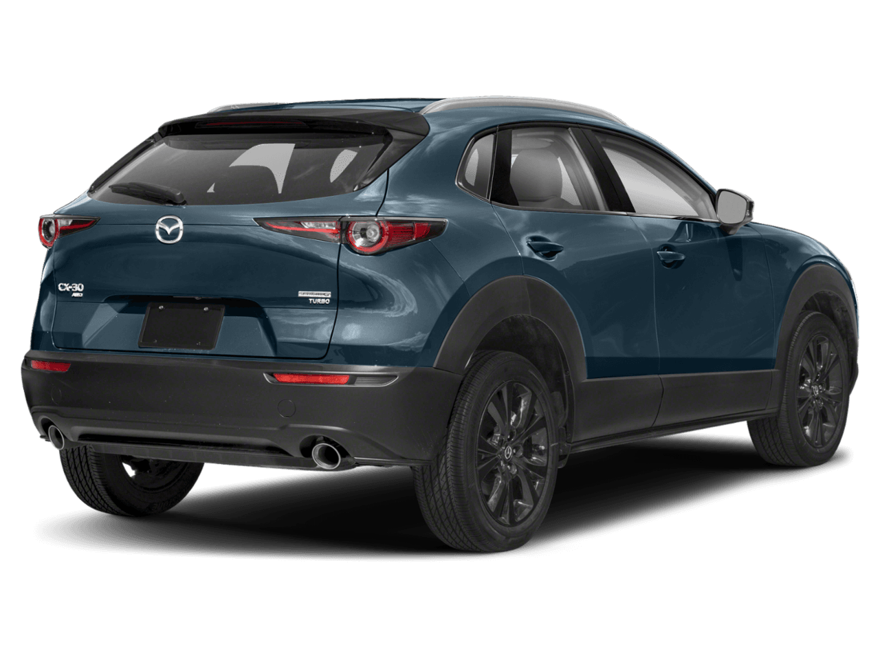 2021 Mazda CX-30 Turbo - Rear 3/4, facing to the right